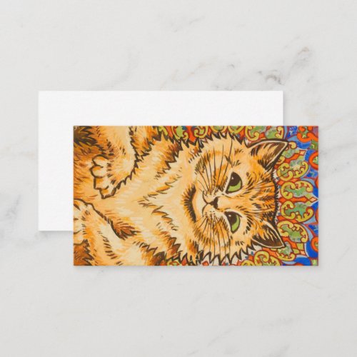 Cat Playing a Piano by Louis Wai Business Card
