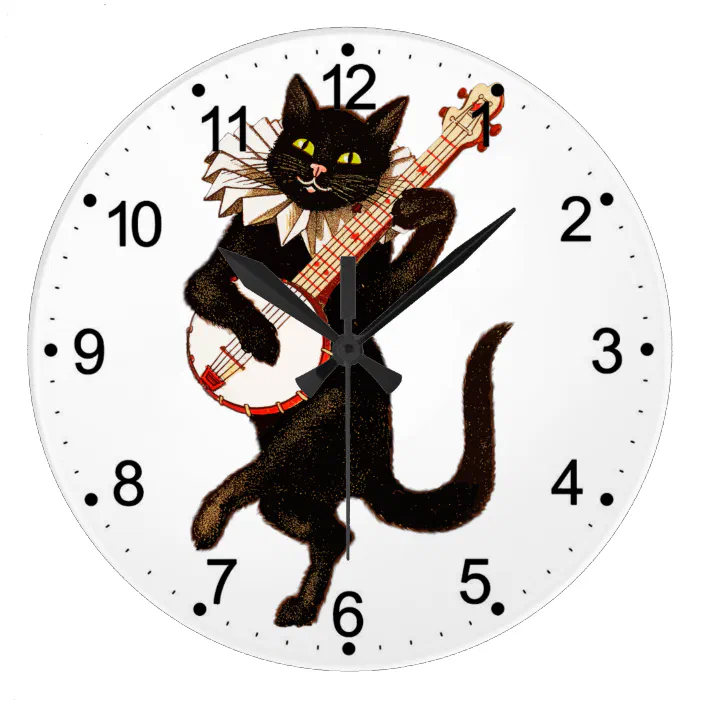 Crazy Cat Lady Wall Clock Cats Kitten Kittens Cartoon Feline New 10" 