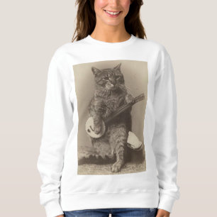 CAT PLAYING BANJO T-SHIRTS TEES