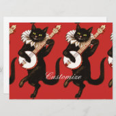 Cat playing Banjo Thunder_Cove (Front/Back)