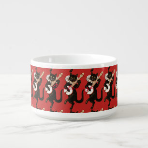 Cat playing Banjo Thunder_Cove Bowl