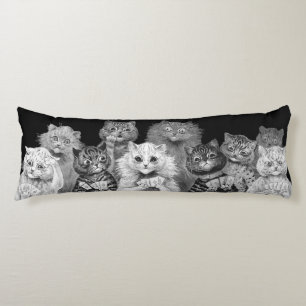 Cat Playing Card, Louis Wain Body Pillow