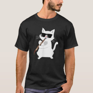 Cat Playing Clarinet T-Shirt