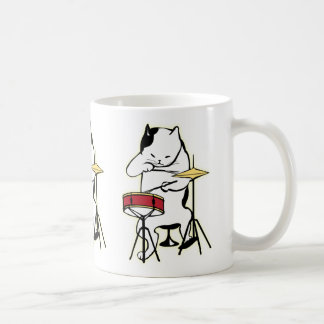 Cat Playing Drums Mug