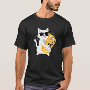 Cat Playing Euphonium T-Shirt