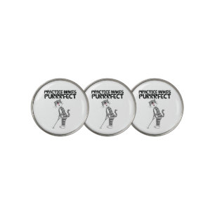 Cat Playing Golf (Putter), Golfer Funny Ball Marker