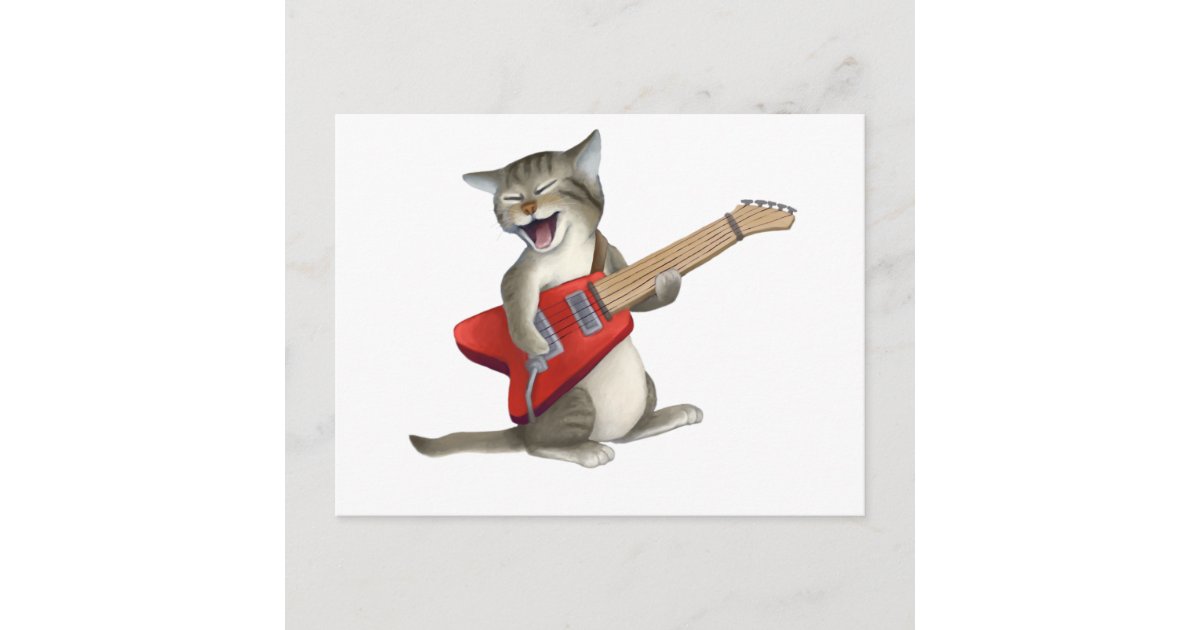 Printable Stickers Cute Gnomes Playing an Electric Guitar