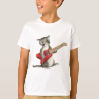 Cat Playing Guitar T-Shirt