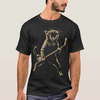 Cat Playing Ice T-Shirt
