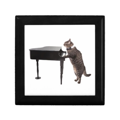 Cat Playing Piano Gift Box