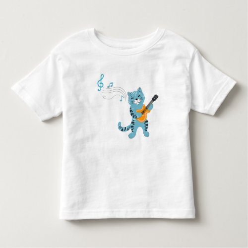 Cat Playing the Guitar Baby T_Shirt