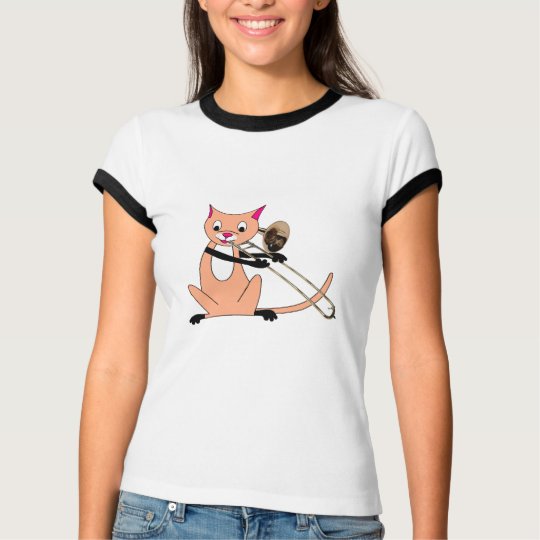 Cat Playing the Trombone T-Shirt