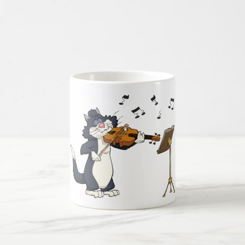 Cat Playing The Violin Coffee Mug