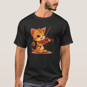Cat Playing Violin Costume T-Shirt
