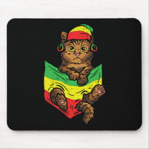 Cat Pocket Black History Month Color Men Kitten Af Mouse Pad