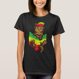 Cat Pocket Black History Month Color Men Kitten Af T-Shirt