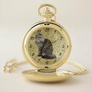 CAT POCKET WATCH