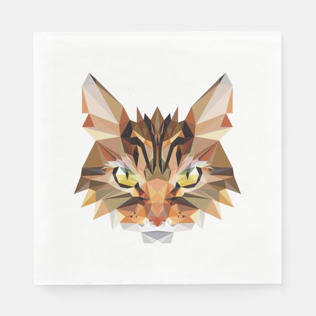Cat polygon napkins (Front)