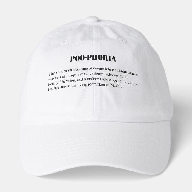 Cat Poo-Phoria Hat (Front)