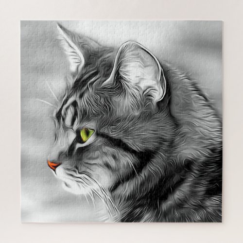 Cat Portrait Jigsaw Puzzle