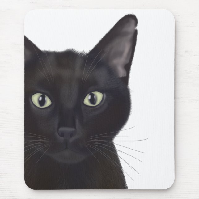Cat, Portrait of Gus Mouse Pad (Front)