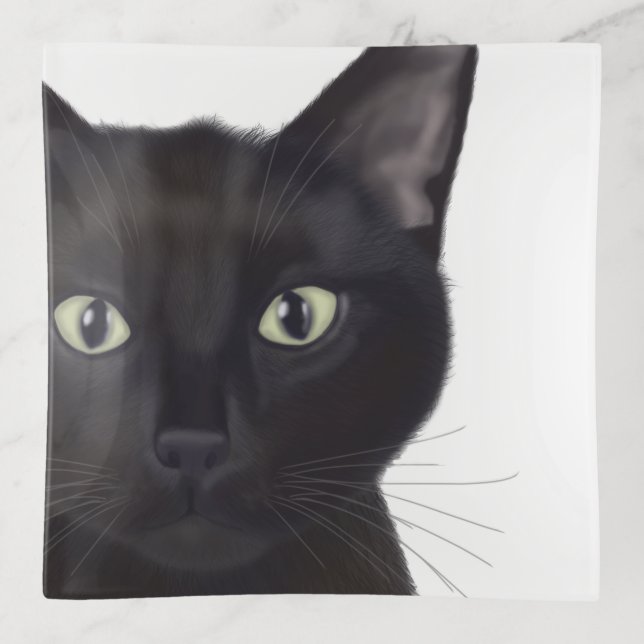 Cat, Portrait of Gus Trinket Tray (Front)