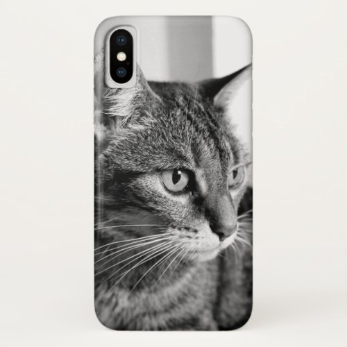 Cat portrait _ the thinker iPhone x case