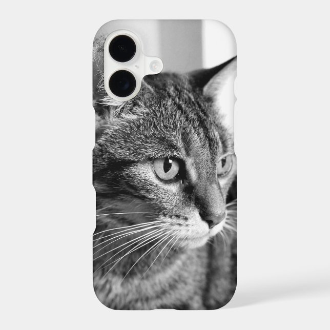 Cat portrait - the thinker iphone case (Back)