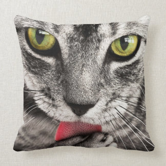 Cat Portrait Throw Pillow