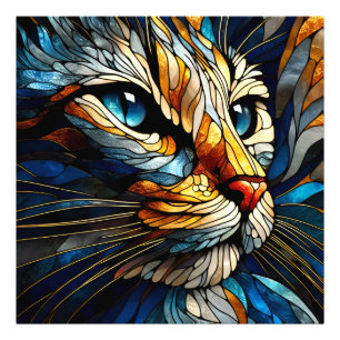 Cat Portrait - Whiskered Elegance Photo Print