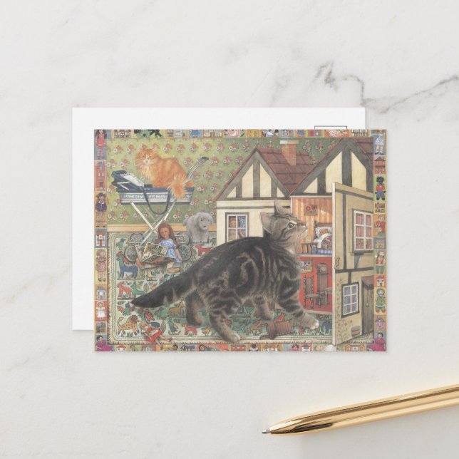 Cat Postcard (Front/Back In Situ)