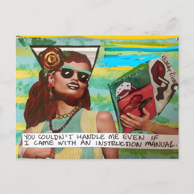 Cat postcard by bad girl art (Front)