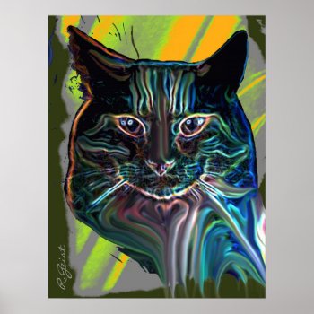 Cat Poster by FXtions at Zazzle