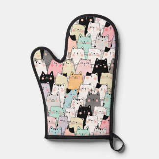 Cat pot holder kitchen mitt
