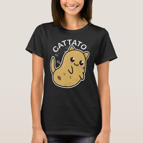 Cat Potato Cattato Hilarious Novelty T_Shirt