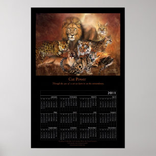 Cat Power 2011 Art Calendar Poster
