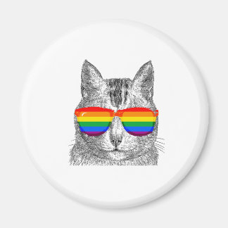 Cat Pride Sunglasses Magnet