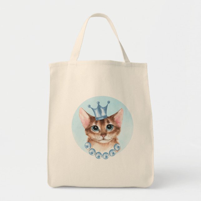 Cat Princess Tote Bag (Front)