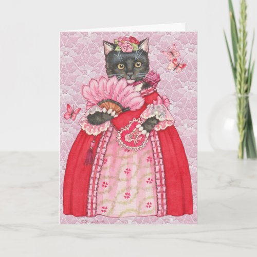 Cat Princess Valentine Holiday Card
