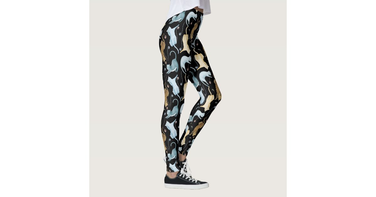 Tiger stripe print leggings