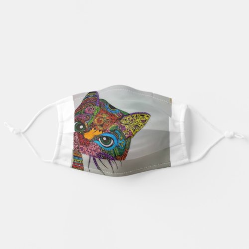 Cat Printed Adult Cloth Face Mask