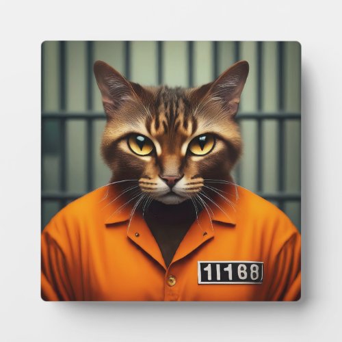 Cat Prisoner 11168  Plaque