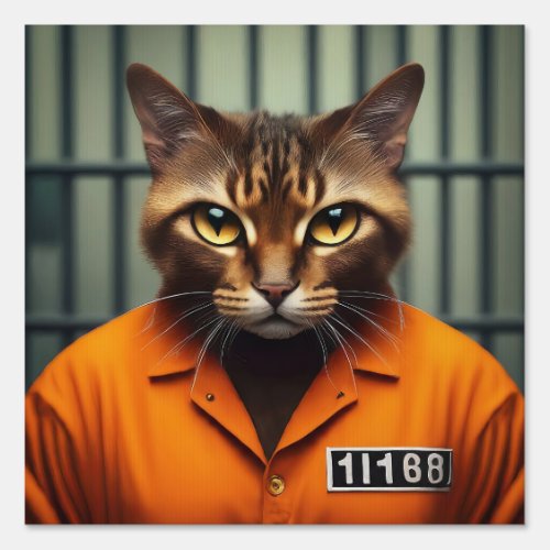Cat Prisoner 11168  Sign