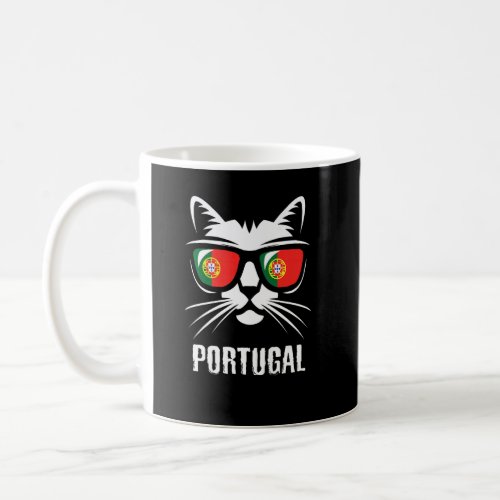 Cat Proud Portuguese Portugal Flag  Coffee Mug