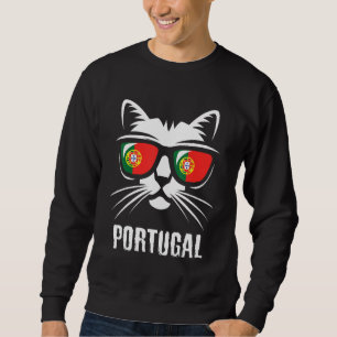 Cat Proud Portuguese Portugal Flag Sweatshirt