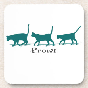 Cat Prowl Beverage Coaster