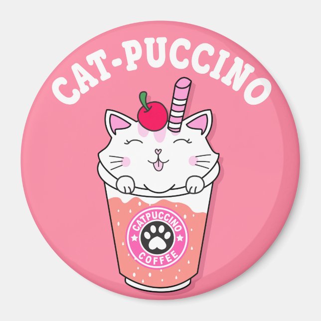 Cat Puccino Magnet (Front)