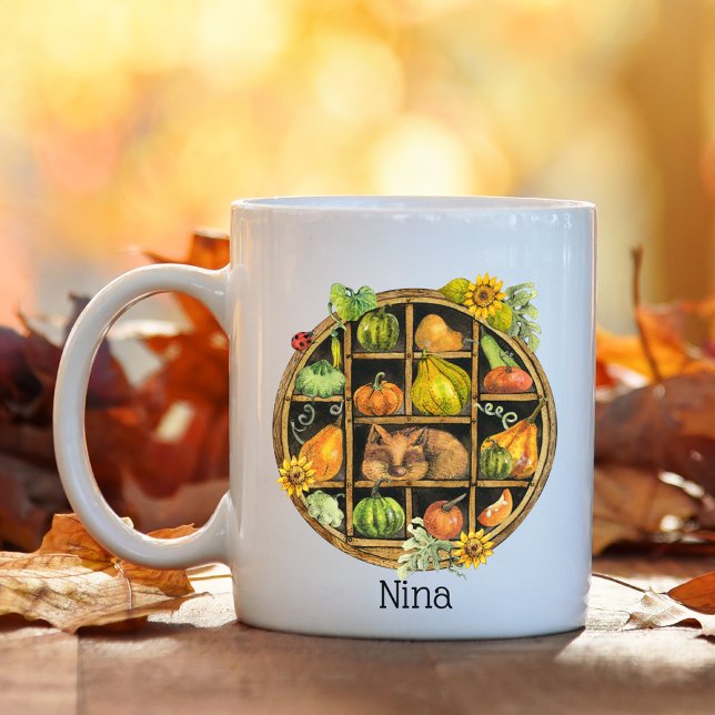 Cat & Pumpkin  Coffee Mug (Creator Uploaded)