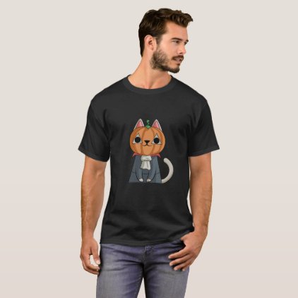 Cat pumpkin Halloween Funny Halloween Gift Shirt