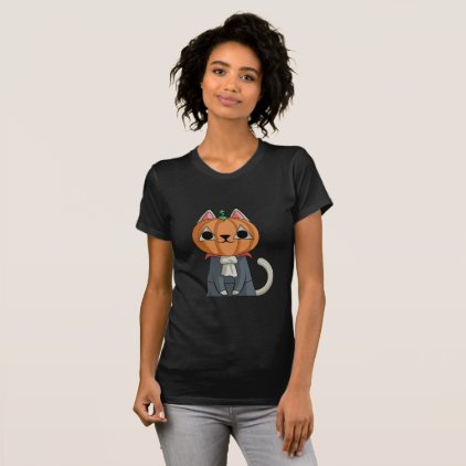 Cat pumpkin Halloween Funny Halloween Gift Shirt